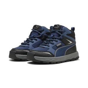Puma Ghete Water Resistant baieti Evolve Trail PS Persian Blue Cool Dark Grey incaltaminte copii bigstep