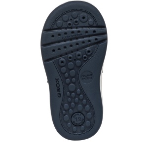 Pantofi băieți Geox Biglia Boy White Navy — talpa