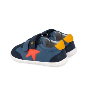 Garvalin Pantofi barefoot baieti 262320-A556 Petrol încălțăminte primii pasi bigstep