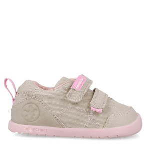 Pantofi barefoot fete Biomecanics Beige Y Rosa