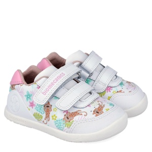 Pantofi barefoot fete Biomecanics Blanco Alb - Img 2