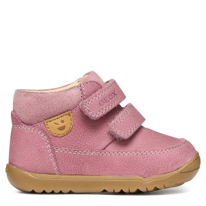 Pantofi fete Geox Macchia Girl Dk Pink Velur