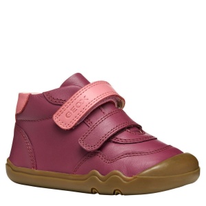 Pantofi fete Geox Steppieup Girl Dk Purple Dk Pink — vedere în perspectivă