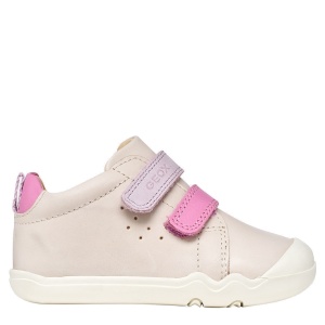 Pantofi fete Geox Steppieup Girl Ivory Dk Pink