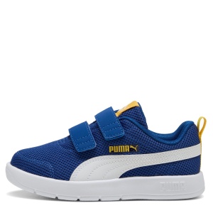 Pantofi sport băieți Courtflex V3 Mesh PS Clyde Royal PUMA White — vedere laterală