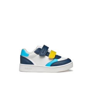 Geox Pantofi sport baieti Eclyper Boy Lt Navy White încălțăminte copii bigstep