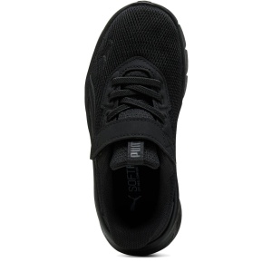 Pantofi sport băieți FlexFocus Modern AC+ PS PUMA Black — vedere de sus și talpa