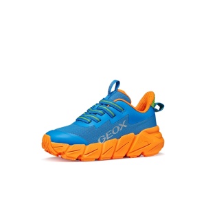 Geox Pantofi sport baieti Flexyper Fast Boy Lt Blue Orange  J46N1A-0149J-C0573 incaltaminte copii bigstep
