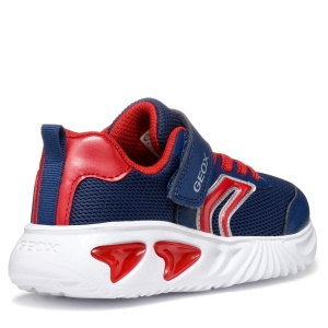 Pantofi sport băieți Geox Assister Boy Navy Red — vedere din față