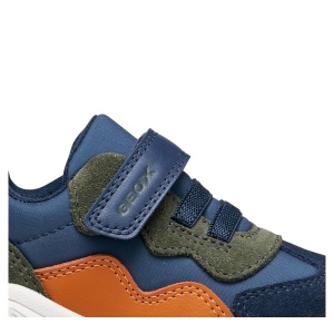 Pantofi sport băieți Geox Ciufciuf Boy Lt Navy/Orange - B455RB/0FU22/CB42T - detaliu