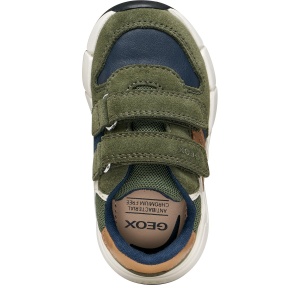 Pantofi sport băieți Geox Flexyper Mini Boy Musk/Cognac - B656GC/05422/CB36N - de sus