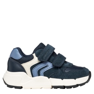Pantofi sport băieți Geox Flexyper Mini Boy Navy/Dk Sky