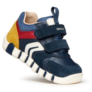 Pantofi sport băieți Geox Iupidoo Boy Navy Dk Red - B3555D/05422/C4244 - unghi