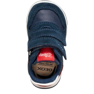 Pantofi sport băieți Geox Zapito Mickey Navy Red — vedere de sus