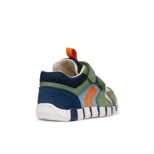 Geox Pantofi sport baieti Iupidoo Boy Olive Navy încălțăminte primii pasi bigstep