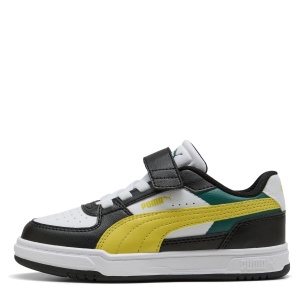 Pantofi sport băieți Puma Caven III Block AC+ PS PUMA Black-Citrus Bloom-PUMA White - vedere laterală - 406891/06