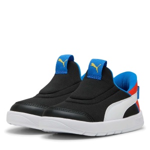 Pantofi sport băieți Puma Courtflex v3 Sliptech Inf Black-white