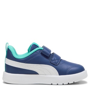 Pantofi sport băieți Puma Courtflex V3 V Inf Blue Crystal White