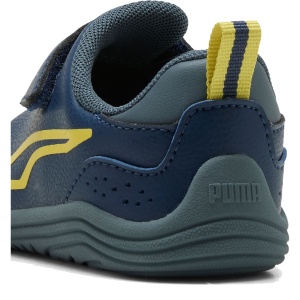 Pantofi sport băieți Puma Kitten SL V Inf Persian Blue-Citrus Bloom - detaliu călcâi - 402848/09