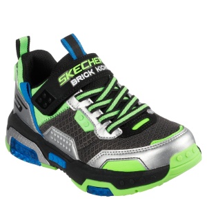 Pantofi sport băieți Skechers Brick Kicks 2.0 Silver Black - 68931
