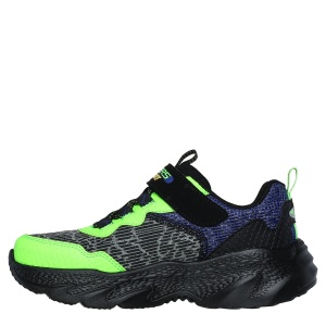 Pantofi sport băieți Skechers Creature Lights Black Lime - Img 3