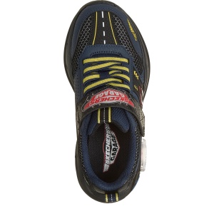 Pantofi sport băieți Skechers Garage Bleumarin - vedere de sus - 402150L/BKNV