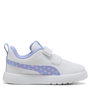 Pantofi sport fete Courtflex V3 Dotty V Inf PUMA White Lavender-Pink — vedere laterală opusă