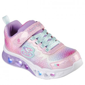 Skechers Pantofi sport Fete Flutter Heart Lights Simply Pink Multi incaltaminte copii bigstep