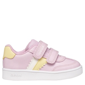 Pantofi sport fete Geox Eclyper Girl Pink/Lt Yellow