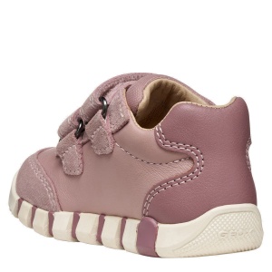 Pantofi sport fete Geox Iupidoo Girl Antique Rose — vedere din spate