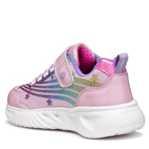 Pantofi sport fete Geox J Assister Girl Pink Multicolour - J56E9B/0ASKN/C8206 - spate