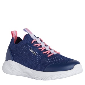 Pantofi sport fete Geox Sprintye G.B Navy Fuchsia