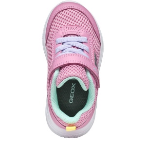 Pantofi sport fete Geox Sprintye Girl Pink Watersea — vedere de sus