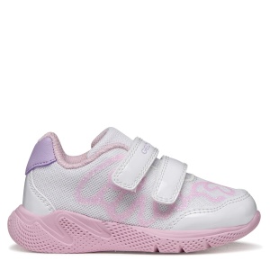 Pantofi sport fete Geox Sprintye Girl White Lt Lilac