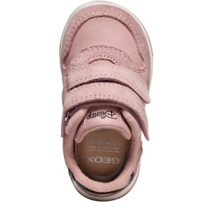 Pantofi sport fete Geox Zapito Girl Antique Rose Black — vedere de sus