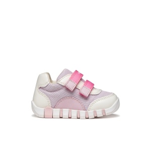 Geox Pantofi sport fete Iupidoo Girl White Lilac B3558A-01454-C0761 potriviti pentru primii pasi