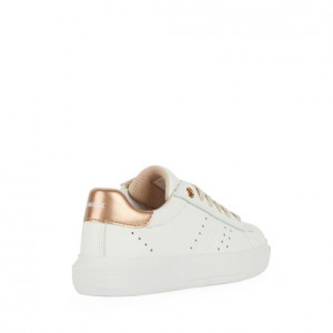 Geox Pantofi sport Fete Nettuno G.A White Rose incaltaminte copii bigstep