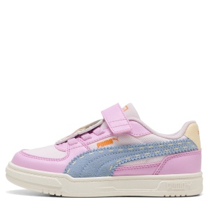 Pantofi sport fete Puma Caven III DORA AC+ PS Mauve Glow-Chambray Blue-Powder Pink - vedere laterală - 407724/01