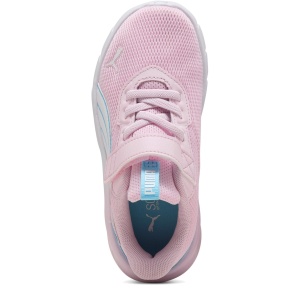 Pantofi sport fete Puma FlexFocus PS Modern Jelly Heaven Pearl Pink — vedere de sus și talpa