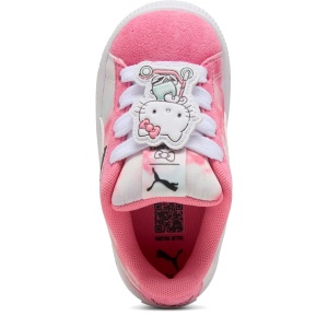 Pantofi sport fete Puma Suede XL HK FR AC Inf Magic Rose — vedere de sus și talpa