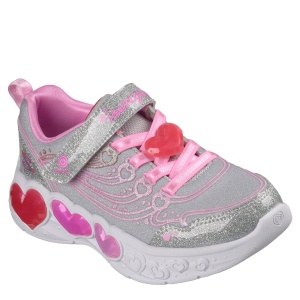 Pantofi sport fete Skechers Enchanted Heart Lights Multicolor - 303266LC/SMLT - profil