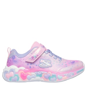 Pantofi sport fete Skechers Eternal Heart Lights Pink Multi mărimi 21-26