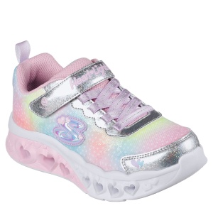 Pantofi sport fete Skechers Flutter Heart Lights Simply Silver Multi - Img 2