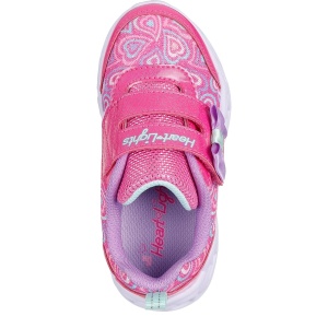 Pantofi sport fete Skechers Heart Lights Boogie Land Hot Pink - Img 4