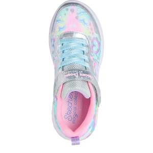 Pantofi sport fete Skechers Heart Sparkles Silver Multi - Img 4