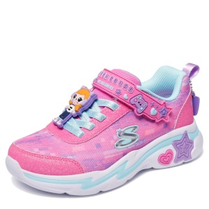 Pantofi sport fete Skechers Snuggle Sneaks Skech Squad Pink Multi — vedere laterală detaliată