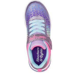 Pantofi sport fete Skechers Sweetheart Lights Lovely Purple Multi - Img 4