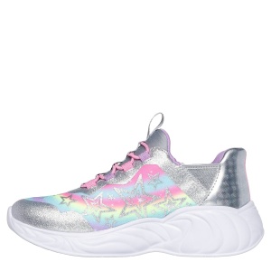Pantofi sport fete Skechers Unicorn Dreams Starry Lite Silver Multi - Img 3