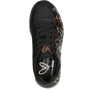 Pantofi sport fete Skechers Uno Lite Metallic Love Black Gold - Img 4