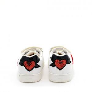 Pantofi Sport fete Skylin GC White Red - Img 7